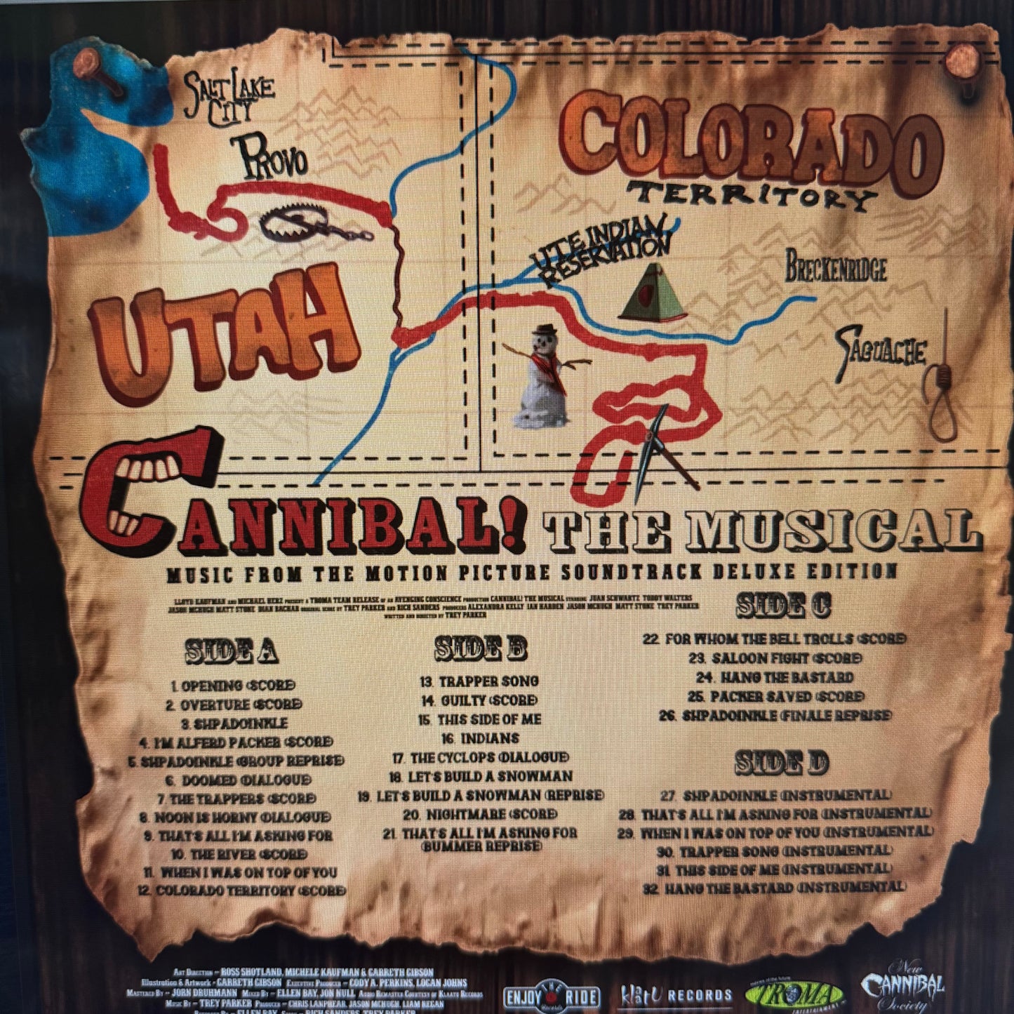 Cannibal! The Musical Soundtrack on Vinyl - Double Record