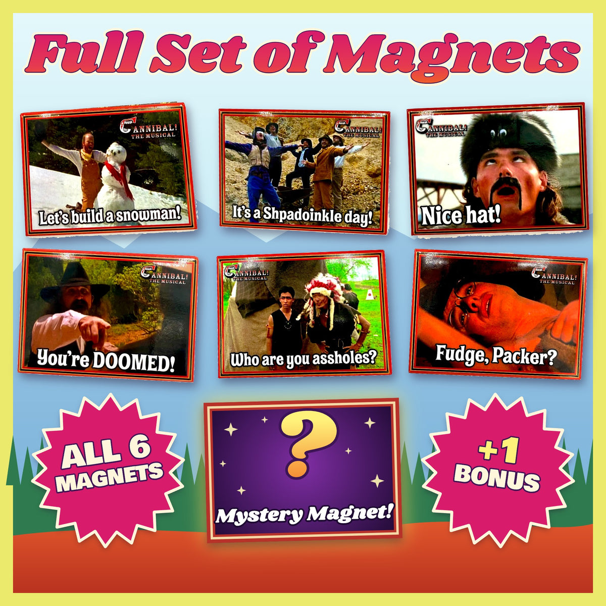 Full Set of Magnets plus Bonus Mystery Magnet